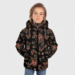 Куртка зимняя для мальчика Слон индийский, цвет: 3D-черный — фото 2