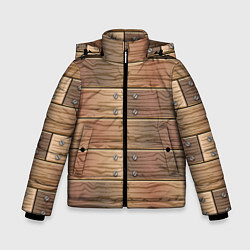 Зимняя куртка для мальчика Деревянный стиль