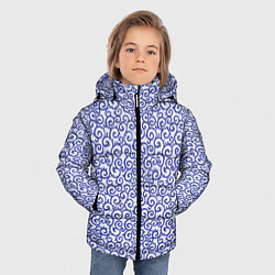 Куртка зимняя для мальчика Завитушки, цвет: 3D-светло-серый — фото 2