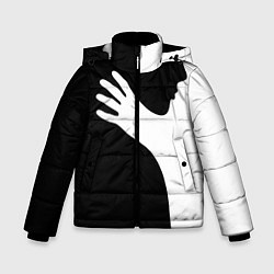 Зимняя куртка для мальчика Чёрно-белый рисунок