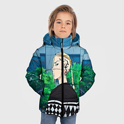 Куртка зимняя для мальчика Кэн Рюгудзи, цвет: 3D-черный — фото 2