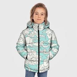 Куртка зимняя для мальчика Fly clouds, цвет: 3D-черный — фото 2