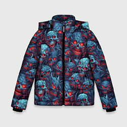 Зимняя куртка для мальчика Monster skulls pattern