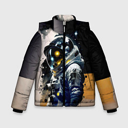 Зимняя куртка для мальчика Космонавт в скафандре - набросок