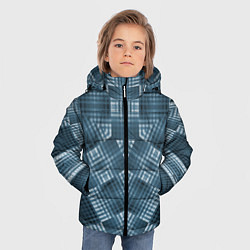 Куртка зимняя для мальчика Геометрические фигуры в темных цветах, цвет: 3D-красный — фото 2