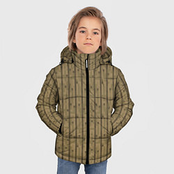 Куртка зимняя для мальчика Дубовые доски, цвет: 3D-черный — фото 2