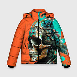 Зимняя куртка для мальчика Art skull - irezumi - Japan