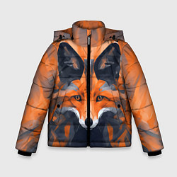 Зимняя куртка для мальчика Нарисованная огненная лиса