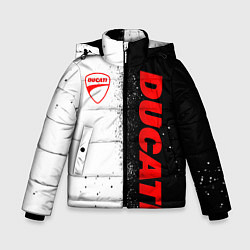 Куртка зимняя для мальчика Ducati - двоичный, цвет: 3D-черный