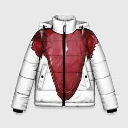 Куртка зимняя для мальчика Укусы, цвет: 3D-черный
