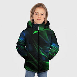 Куртка зимняя для мальчика Dark green background, цвет: 3D-красный — фото 2