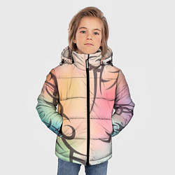 Куртка зимняя для мальчика Трайбл граффити, цвет: 3D-черный — фото 2
