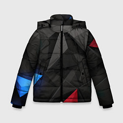 Зимняя куртка для мальчика Black blue red elements