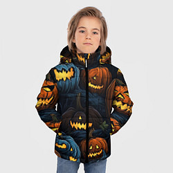 Куртка зимняя для мальчика Хэллоуин life, цвет: 3D-красный — фото 2