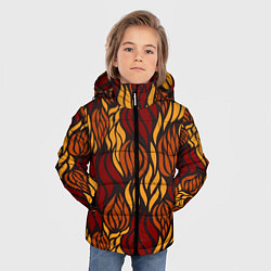 Куртка зимняя для мальчика Hot Flames - паттерн, цвет: 3D-черный — фото 2