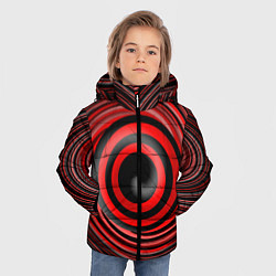 Куртка зимняя для мальчика Красно-черный вихрь, цвет: 3D-красный — фото 2