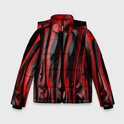 Зимняя куртка для мальчика Пластик красно-черный