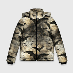 Куртка зимняя для мальчика Кошмарные мышки, цвет: 3D-светло-серый