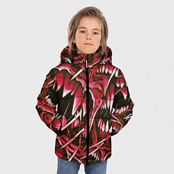 Куртка зимняя для мальчика Красные клыки, цвет: 3D-светло-серый — фото 2