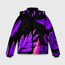 Куртка зимняя для мальчика Floral composition - neon, цвет: 3D-красный
