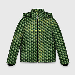 Зимняя куртка для мальчика Зеленая чешуя