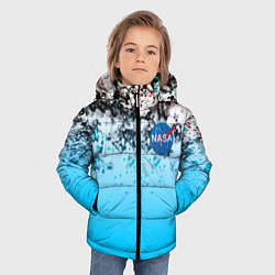 Куртка зимняя для мальчика Nasa space, цвет: 3D-красный — фото 2