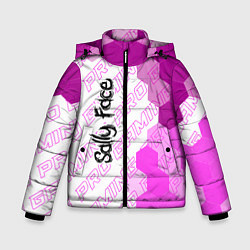 Куртка зимняя для мальчика Sally Face pro gaming: по-вертикали, цвет: 3D-черный