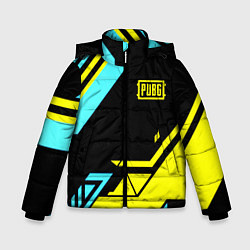 Куртка зимняя для мальчика Pubg geometry game, цвет: 3D-черный