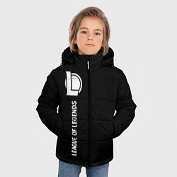 Куртка зимняя для мальчика League of Legends glitch на темном фоне: по-вертик, цвет: 3D-черный — фото 2