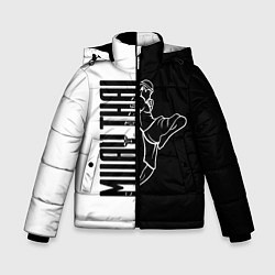 Куртка зимняя для мальчика Muay-Thai, цвет: 3D-черный