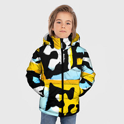 Куртка зимняя для мальчика Абстрактная композиция, цвет: 3D-красный — фото 2
