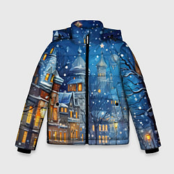 Зимняя куртка для мальчика Новогоднее настроение город