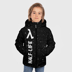 Куртка зимняя для мальчика Half-Life glitch на темном фоне по-вертикали, цвет: 3D-черный — фото 2