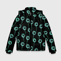 Куртка зимняя для мальчика Эмблемы авторского права, цвет: 3D-светло-серый