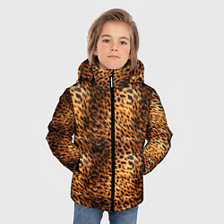 Куртка зимняя для мальчика Текстура кожи животного паттерн, цвет: 3D-светло-серый — фото 2