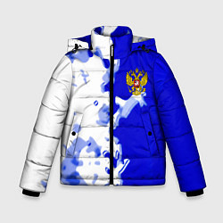 Куртка зимняя для мальчика Россия спортивная коллекция 2023, цвет: 3D-черный