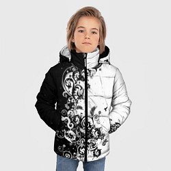 Куртка зимняя для мальчика Иллюстрация свободы, цвет: 3D-черный — фото 2