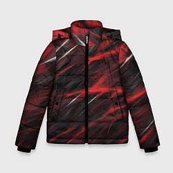 Куртка зимняя для мальчика Красный шторм, цвет: 3D-черный