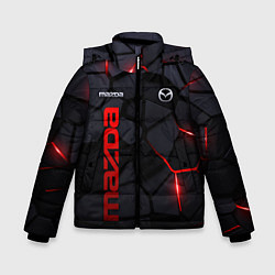 Куртка зимняя для мальчика Mazda - плиты с эффектом свечения, цвет: 3D-черный