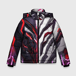 Куртка зимняя для мальчика Броня адская и райская красная, цвет: 3D-черный