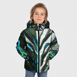 Куртка зимняя для мальчика Броня адская и райская синяя, цвет: 3D-светло-серый — фото 2