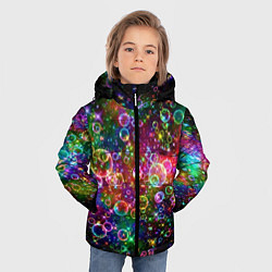 Куртка зимняя для мальчика Мыльные пузырики, цвет: 3D-красный — фото 2