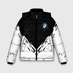 Зимняя куртка для мальчика BMW стильная геометрия спорт