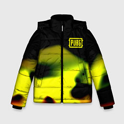 Зимняя куртка для мальчика PUBG gold abstraction steel geometry