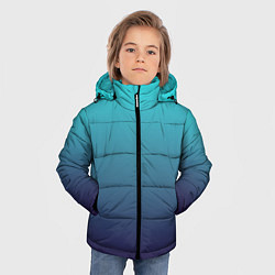 Куртка зимняя для мальчика Подводный градиент, цвет: 3D-черный — фото 2