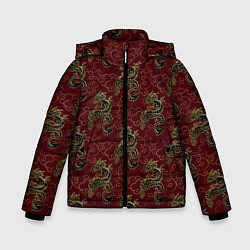 Зимняя куртка для мальчика Азиатский стиль дракона