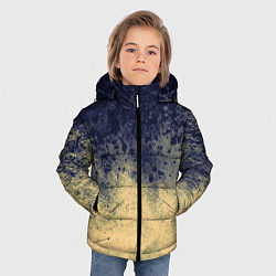 Куртка зимняя для мальчика Абстракция - чернила на песке, цвет: 3D-черный — фото 2