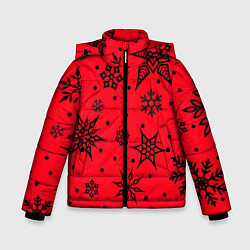 Куртка зимняя для мальчика Праздничный снег, цвет: 3D-светло-серый