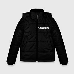 Куртка зимняя для мальчика Самурай - Киберпанк 2077, цвет: 3D-светло-серый