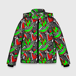 Зимняя куртка для мальчика Разноцветные кеды